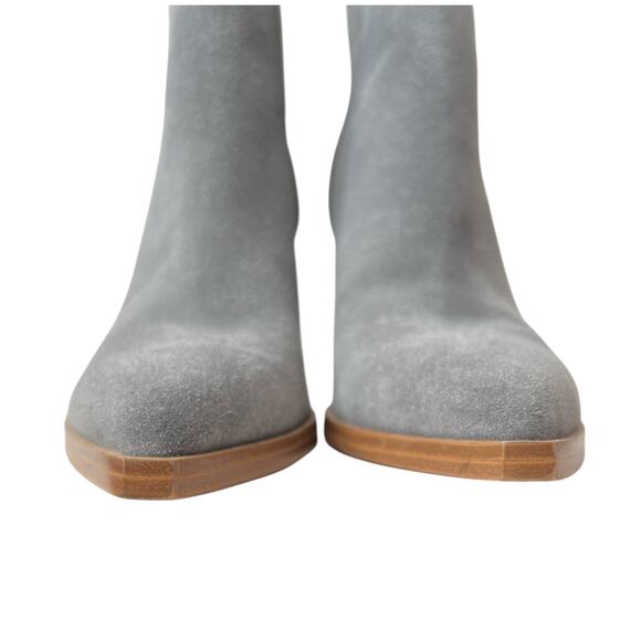 MARC FISHER Gadri Bootie in Gray Suede, 3.5" Heel Ankle Boots Women's Size 8 - Picture 8 of 13